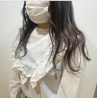 セミロング カラー friity所属・🕊️ HONOKAのヘアスタイル