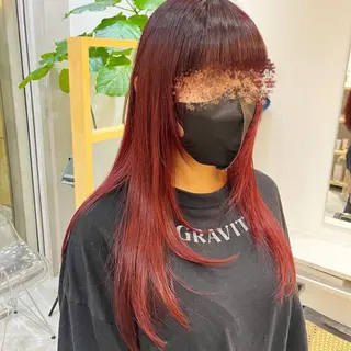 ロング カラー ✨縮毛矯正お任せ 下さい✨鈴木風汰のヘアスタイル