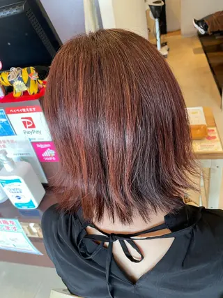 ミディアム カラー 美容室 Jフィドルファドル所属・わきた かずなのヘアスタイル