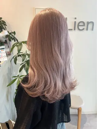 セミロング 透明感カラー🫧 Lien.mihaのヘアスタイル