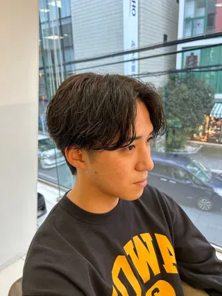 ショート パーマ メンズ 鎌倉/アレンジ/暗髪 /髪質改善/ ユキミのヘアスタイル