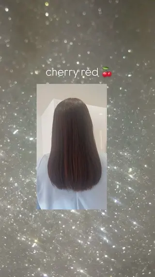 セミロング カラー 透明感カラー Suzu.•♬のヘアスタイル