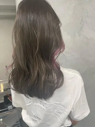 ミディアム カラー ダブルカラー /まつ毛パーマ🎀のヘアスタイル