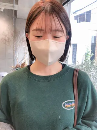 ショート カラー ヘアアレンジ rii-🩰 トレンド韓国ヘアのヘアスタイル