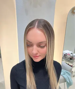 ロング カラー パーマ ヘアアレンジ 堀井 凌平のヘアスタイル