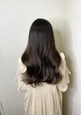 ロング カラー 韓国ヘア🫧艶カラー 🫧髪質改善/オオヤのヘアスタイル