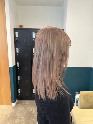 ミディアム カラー 聖斗 /ハイトーン/パーマのヘアスタイル