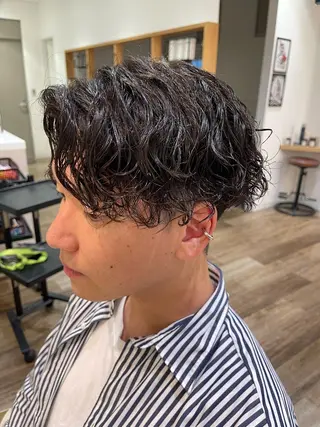 パーマ メンズ メンズパーマ 北原寿樹のヘアスタイル