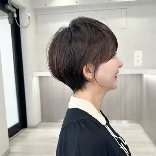 ショート 透明感カラー ふうか　渋谷のヘアスタイル