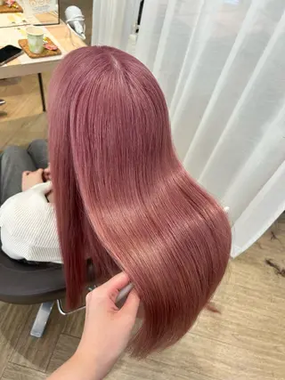 ロング カラー AVANCE.なかもず所属・砂野 真璃奈のヘアスタイル