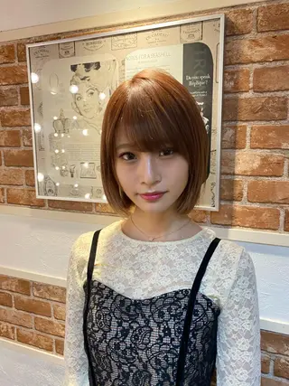 ショート ボブ韓国風レイヤー 髪質改善/畠中ケントのヘアスタイル