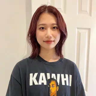 セミロング カラー arisa/暖色 /伏見/レイヤーのヘアスタイル