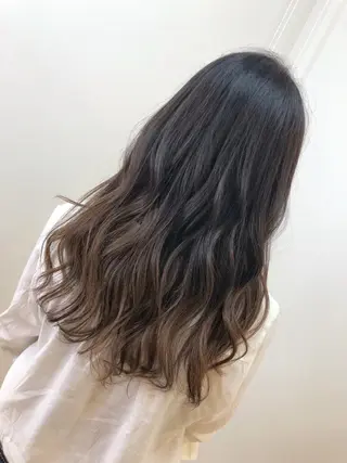 セミロング カラー 齋藤 らいのヘアスタイル