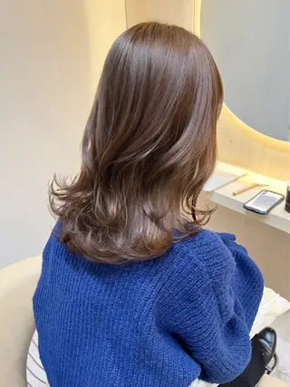 セミロング ブリーチ🌟リタッチ 🎠KANON🎡のヘアスタイル