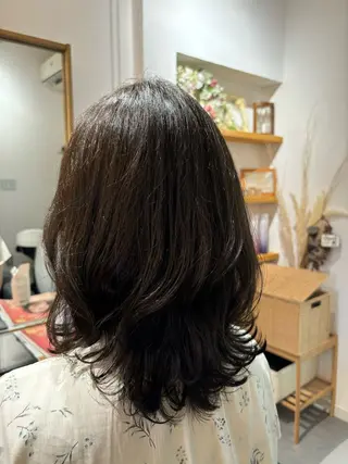 ミディアム パーマ 溝口 優希のマツエク・マツパデザイン