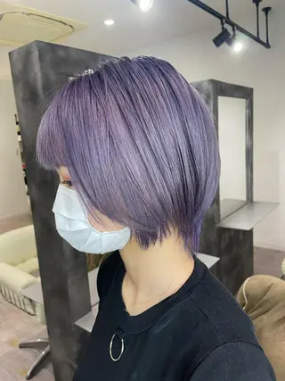 ショート カラー be flot所属・髪質改善/大阪守口市 🐣Ria‪🐣のヘアスタイル