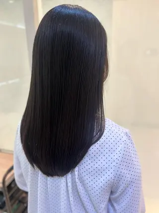 セミロング パーマ 艶質改善/縮毛矯正 ササキナツミのヘアスタイル