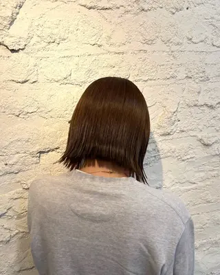 ミディアム カラー 関口 玲那のヘアスタイル