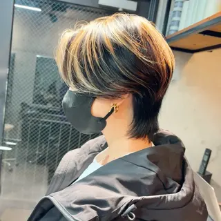 ショート カラー メンズ ショートボブ縮毛矯正 髪質改善のプロ山道潤のヘアスタイル