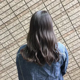 セミロング 大山 晃介のヘアスタイル