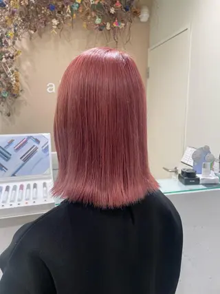 ミディアム カラー ボブ/インナーカラー /眉毛/Miyuのヘアスタイル