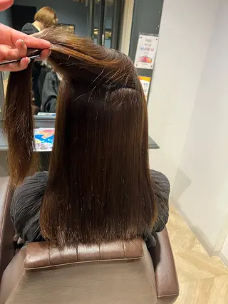 ロング まとまるツヤ髪カット ┆たんげ なるみのヘアスタイル