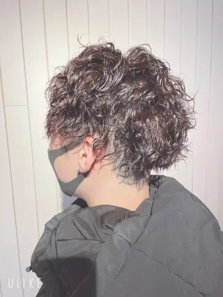 ショート パーマ メンズ ❣️モードケイズ塚口 和田一将のヘアスタイル