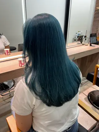 ロング カラー レイヤー/ハイトーン ೀユイ🌙のヘアスタイル