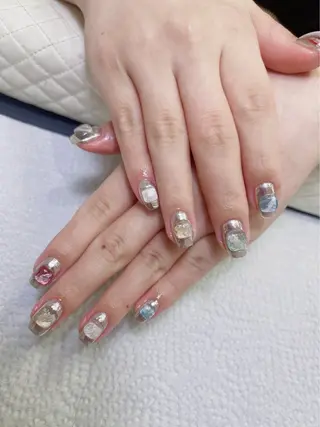 ネイル 山下 オレンジのネイルデザイン