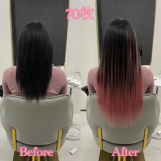 ショート シールエクステ ♡SAORI♡のヘアスタイル