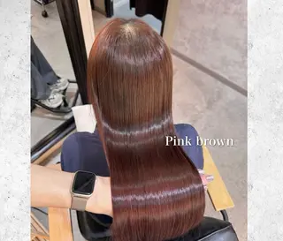 ロング カラー パーマ ONYX 表参道所属・表参道/ハイライト 髪質改善ストレートのヘアスタイル