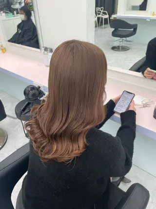 セミロング 💗爆美女製造機💗 ハイトーン-髪質改善のヘアスタイル