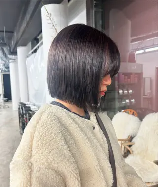 ショート pia/リサコ ボブ/縮毛のヘアスタイル