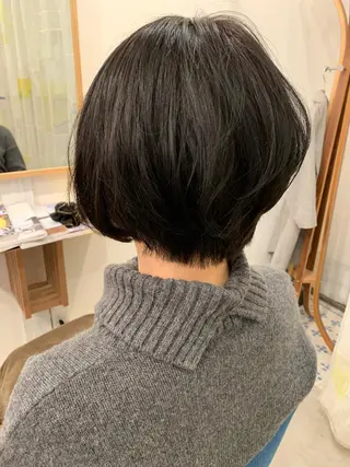 ショート カラー 【髪質改善】【美髪】 【ツヤ髪】ほしのちりのヘアスタイル