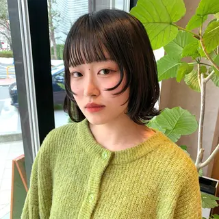 ミディアム 🤍aimi🤍 ウルフ/韓国ヘアのヘアスタイル
