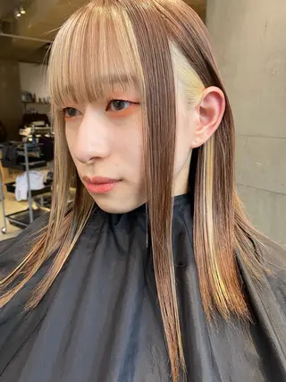 セミロング PARK　枝元 みうのヘアスタイル