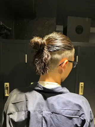 ロング メンズ メンズパーマ/難波/ 心斎橋　室園亮佑のヘアスタイル