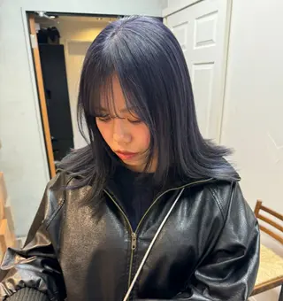 セミロング カラー 透明感カラー ☆akoのヘアスタイル