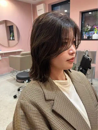 ミディアム 似合わせ特化/レイヤ ーカット/mikuのヘアスタイル