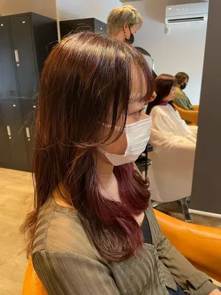 ミディアム カラー 髪質改善/ブリーチ 田代 龍我のヘアスタイル