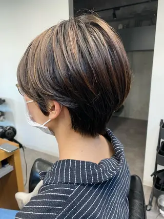 ショート ショート・ウルフ✂︎ 安住有咲子のヘアスタイル