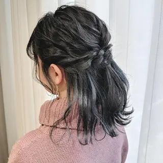 ミディアム カラー ヘアアレンジ PRIVATE SALON EYES所属・EYES リアのマツエク・マツパデザイン