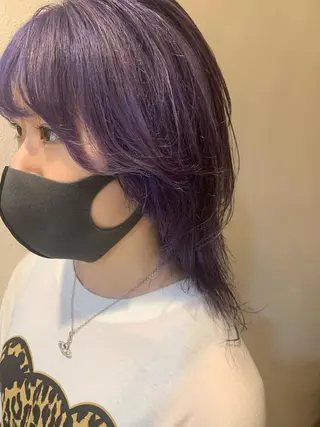 セミロング カラー DiMPlE  ディンプル所属・🌸スタイリスト 山浦美恵のヘアスタイル