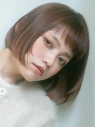 ミディアム 🎀ハイトーン/レイ ヤー/Reina🎀のヘアスタイル