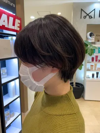 ショート 西新/siohair 似合わせ/石尾刻矢のヘアスタイル