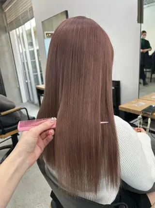 ロング カラー 韓国/ハイトーン/ ボブ🎀MIKU🎀のヘアスタイル