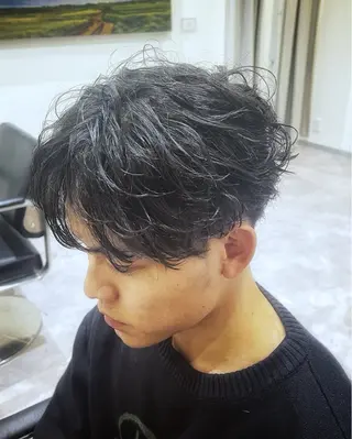 ショート パーマ FURUSHO 栄店【フルショウ】所属・栄/中日ビル 🩵🐦‍⬛城内友哉のヘアスタイル