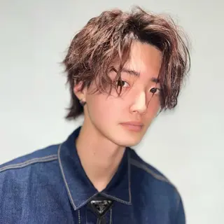 ショート パーマ メンズ 韓国ヘア/銀座/ 艶髪/ウチダのヘアスタイル