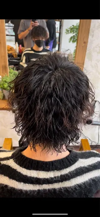 ミディアム パーマ メンズ RELACE所属・🌞谷川 幸也🌞のヘアスタイル