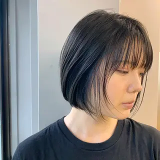 ショート カラー パーマ/ボブ/ レイヤー/豊浦翔太のヘアスタイル